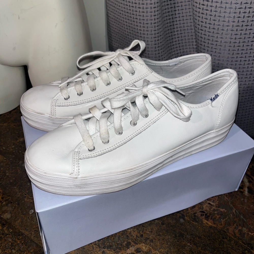 Keds Triple Kick Leather Platform Sneaker - Women's